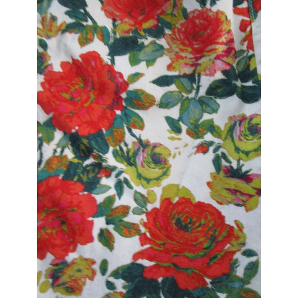 Maeve by Antrhopologie Rose Garden Floral Fringed Hem Skirt Ladies 10 GUC - Picture 16 of 16